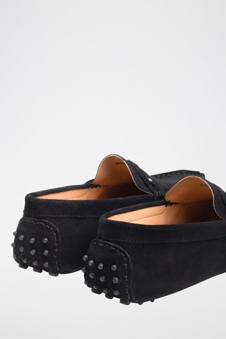 Mocassins en croûte de cuir Alan - Noir