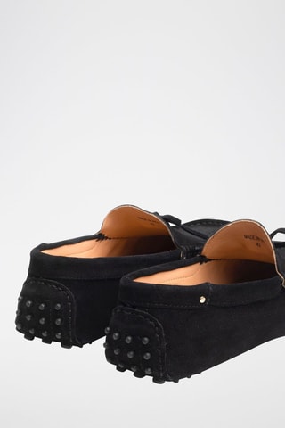 Mocassins en croûte de cuir Andy - Noir