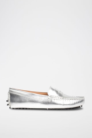 Mocassins en cuir Deira - Argenté