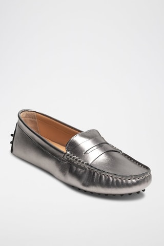 Mocassins en cuir Deira - Gris