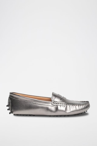 Mocassins en cuir Deira - Gris