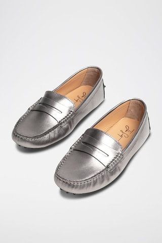 Mocassins en cuir Deira - Gris