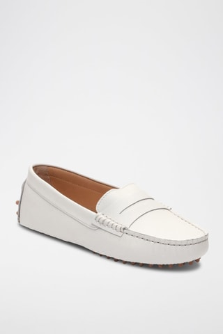 Mocassins en cuir Deira - Blanc