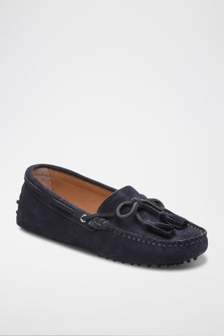 Mocassins en nubuck Lily - Bleu
