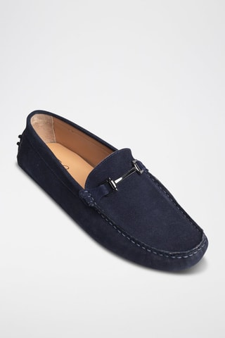 Mocassins en nubuck  Harold - Bleu
