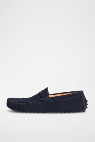 Mocassins en nubuck  Harold - Bleu