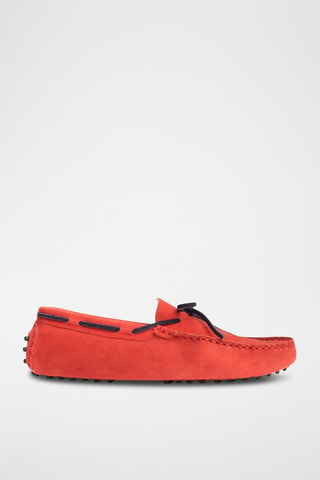 Mocassins en croûte de cuir Quid - Rouge