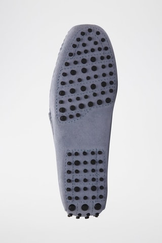 Mocassins en nubuck Earl - Argenté et bleu