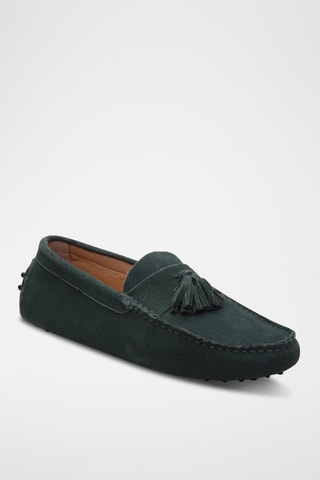 Mocassins en nubuck Earl - Vert