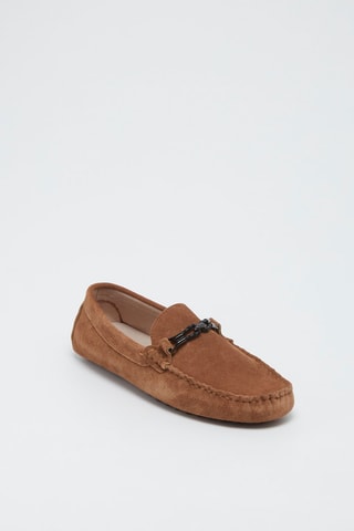 Mocassins en nubuck - Beige