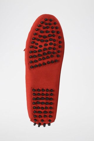 Mocassins en nubuck Kate - Rouge