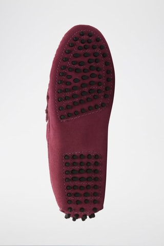 Mocassins en nubuck Newton - Rouge