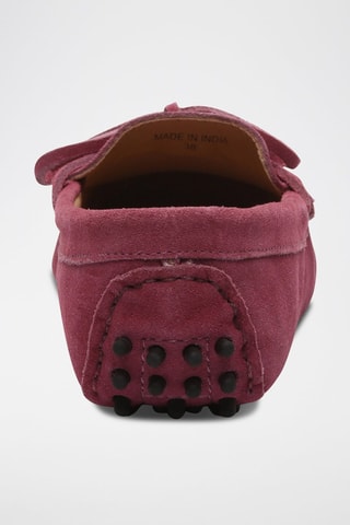 Mocassins en nubuck Newton - Rouge