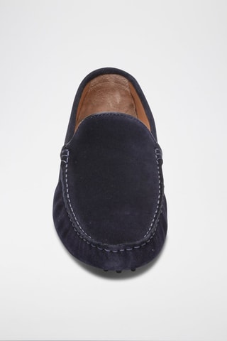 Mocassins en nubuck Hubert - Bleu