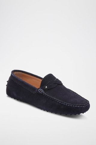 Mocassins en nubuck Eugène - Bleu