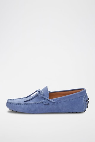 Mocassins en nubuck Duke - Bleu