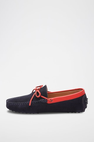 Mocassins en nubuck Kent - Bleu