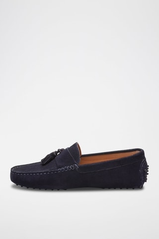 Mocassins en nubuck Earl - Bleu