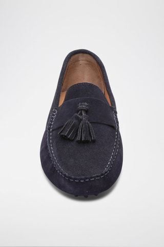 Mocassins en nubuck Earl - Bleu