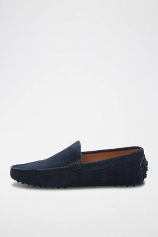 Mocassins en nubuck Cambridge - Bleu