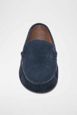Mocassins en nubuck Cambridge - Bleu