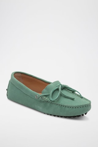 Mocassins en nubuck Kate - Vert