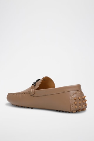 Mocassins en cuir nappa Kurt - Marron