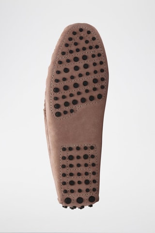 Mocassins en croûte de cuir Cole - Rose