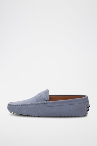 Mocassins en nubuck Cole - Bleu