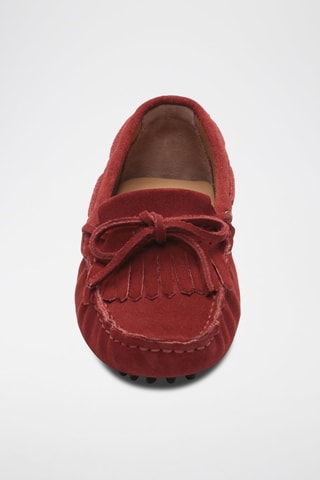 Mocassins en nubuck Emma - Rouge