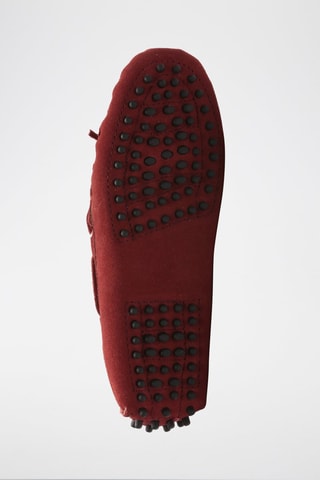 Mocassins en nubuck Emma - Rouge