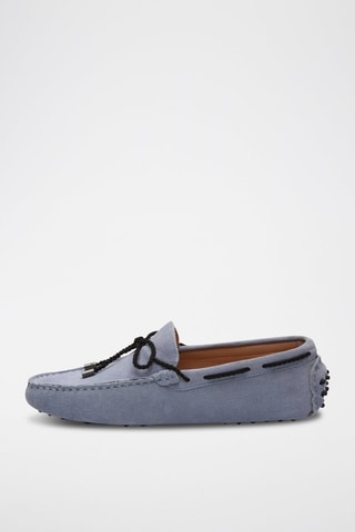 Mocassins en croûte de cuir Butler - Bleu