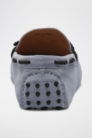 Mocassins en croûte de cuir Butler - Bleu