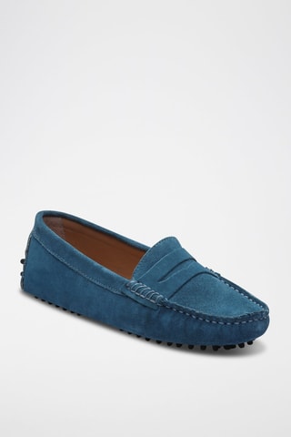 Mocassins en nubuck Thandie - Bleu