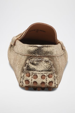 Mocassins en cuir Thandie - Doré