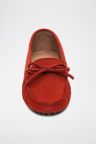 Mocassins en nubuck Newton - Rouge
