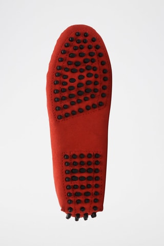 Mocassins en nubuck Newton - Rouge