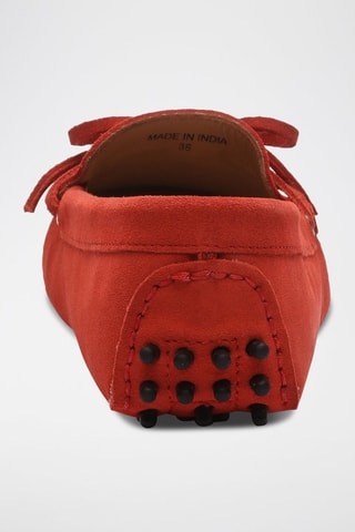 Mocassins en nubuck Newton - Rouge