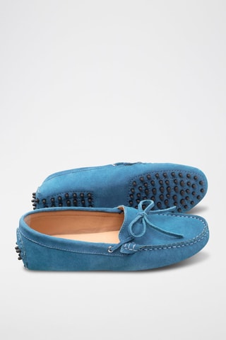 Mocassins en nubuck Newton - Bleu
