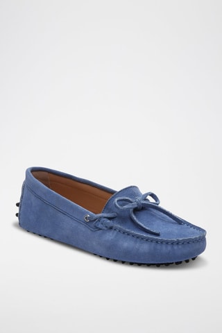 Mocassins en nubuck Newton - Bleu
