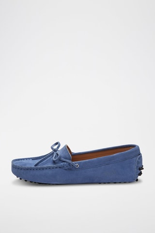 Mocassins en nubuck Newton - Bleu
