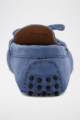 Mocassins en nubuck Newton - Bleu