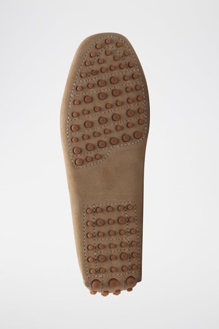 Mocassins en croûte de cuir Jace - Beige