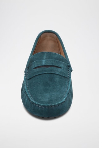 Mocassins en nubuck Cliff - Bleu