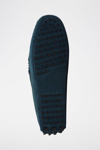 Mocassins en nubuck Lew - Bleu