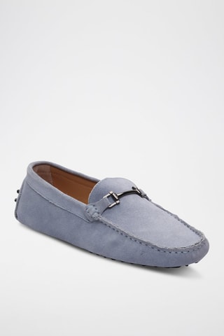Mocassins en nubuck Harold - Bleu