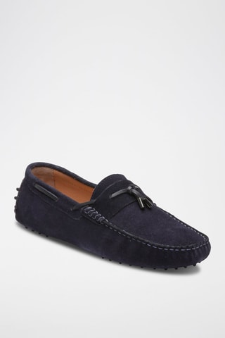 Mocassins en nubuck Finn - Bleu
