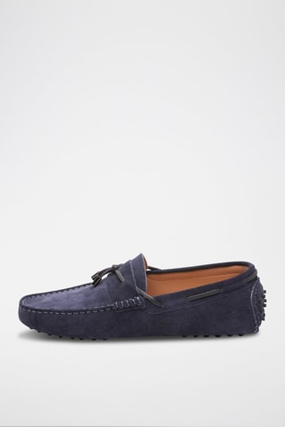 Mocassins en nubuck Finn - Bleu