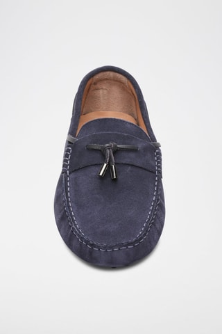 Mocassins en nubuck Finn - Bleu