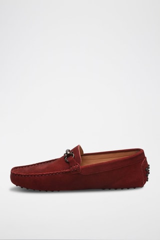 Mocassins en nubuck Felix - Rouge